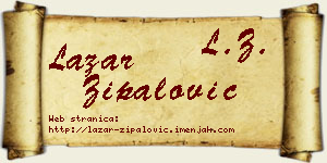 Lazar Zipalović vizit kartica